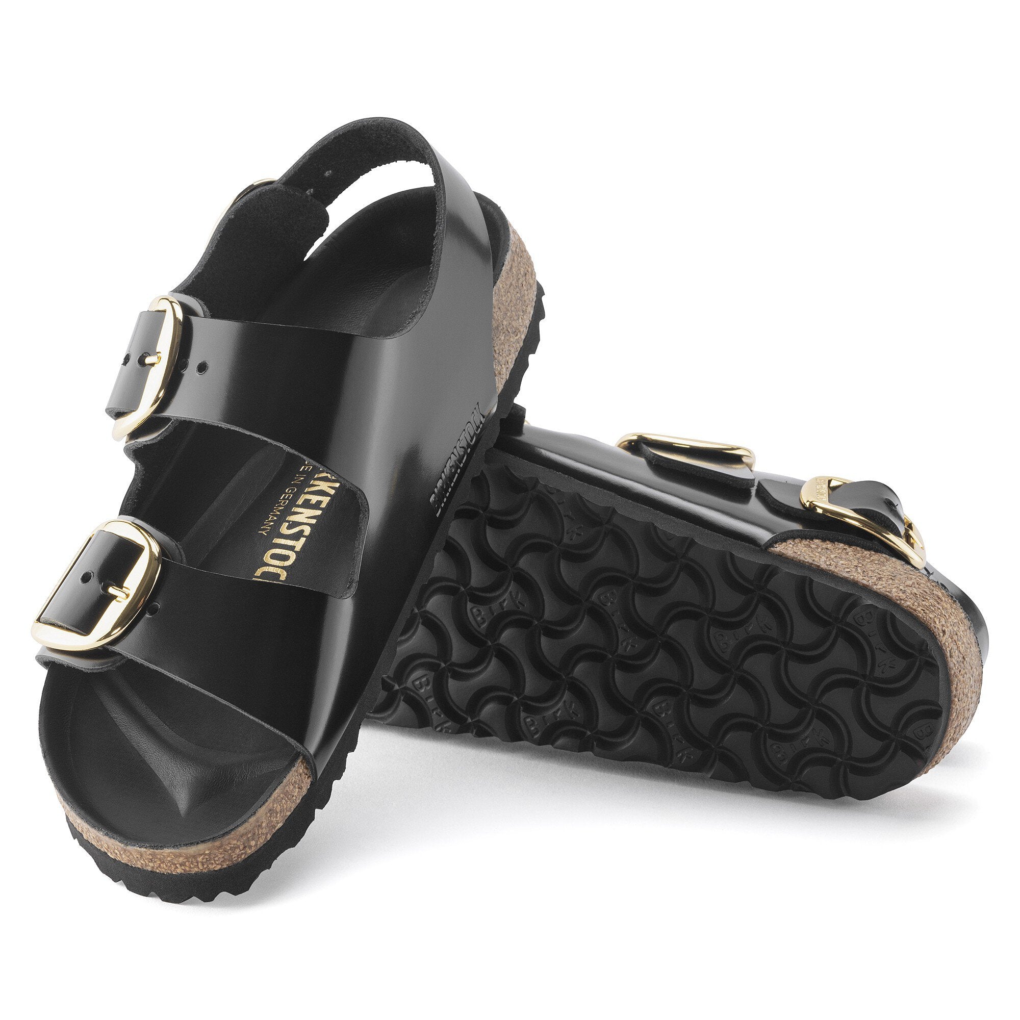 Milano Big Buckle Noir